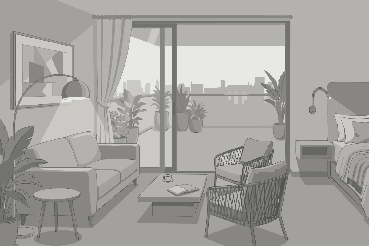 Apartamento Superior de 1 dormitorio